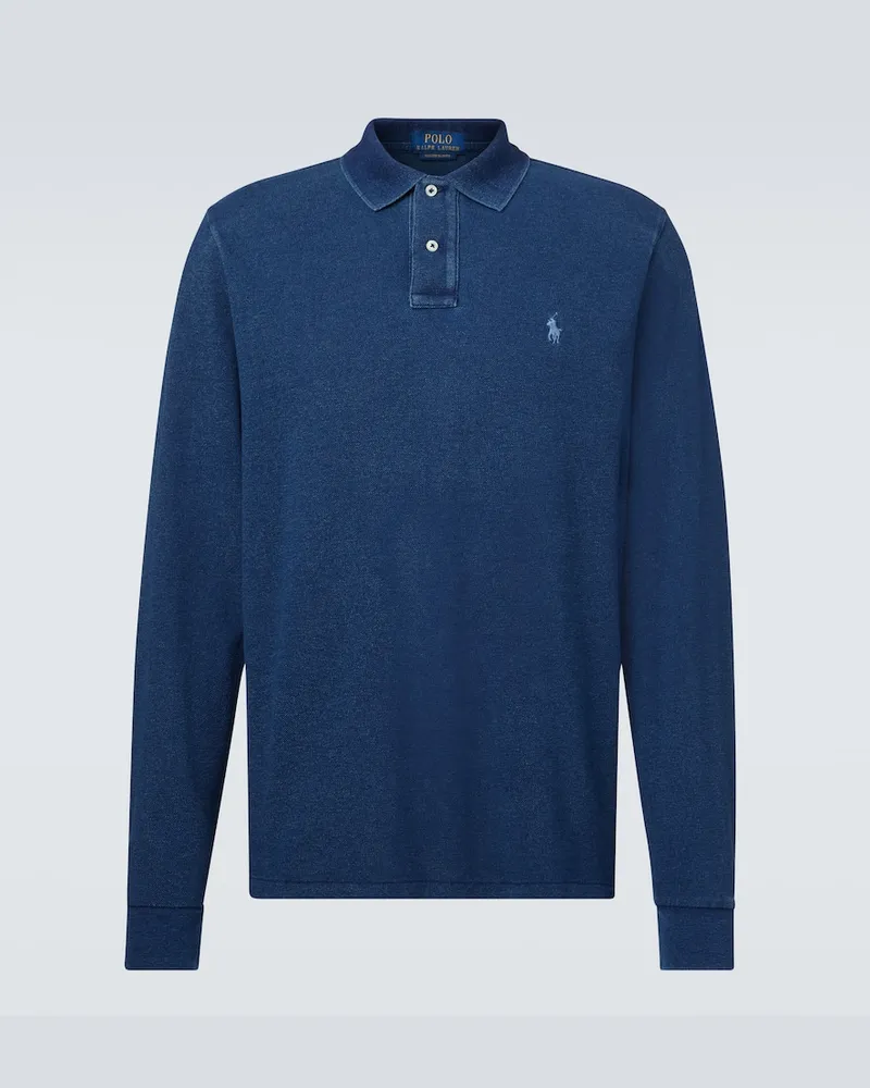 Ralph Lauren Polohemd aus Baumwoll-Mesh Blau