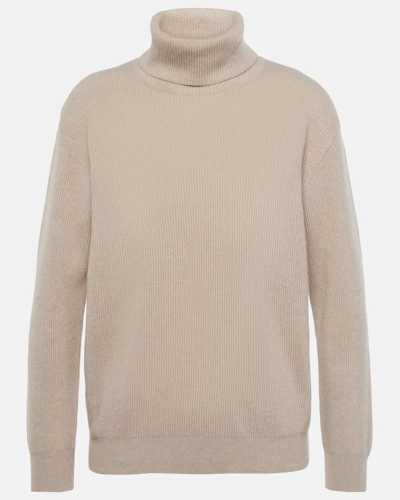 Brunello Cucinelli Rollkragenpullover aus Kaschmir Neutral