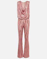 Missoni Jumpsuit aus Haekelstrick Pink