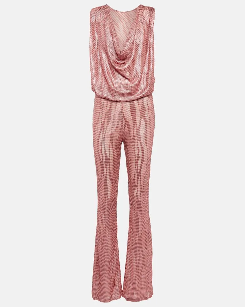 Missoni Jumpsuit aus Haekelstrick Pink