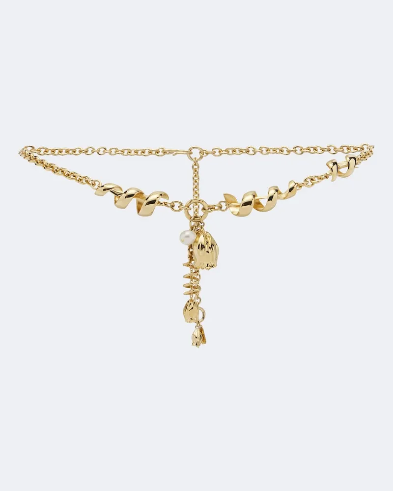 Chloé Chloé Kettengürtel mit Zierperle Gold