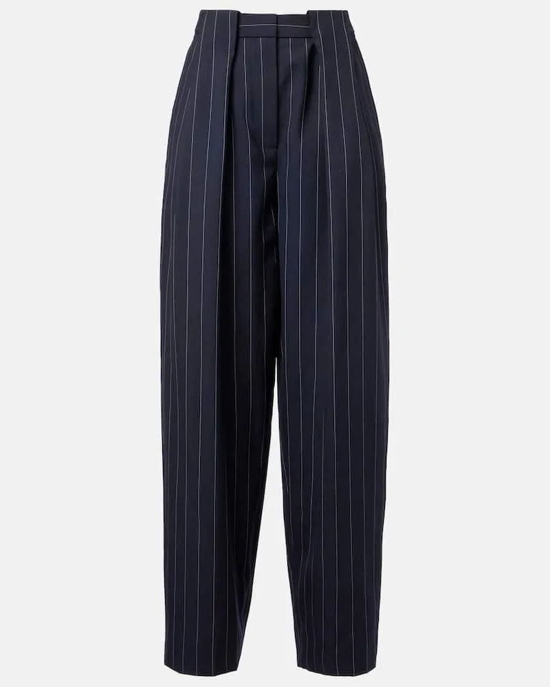 Stella McCartney Hose aus Wolle Blau