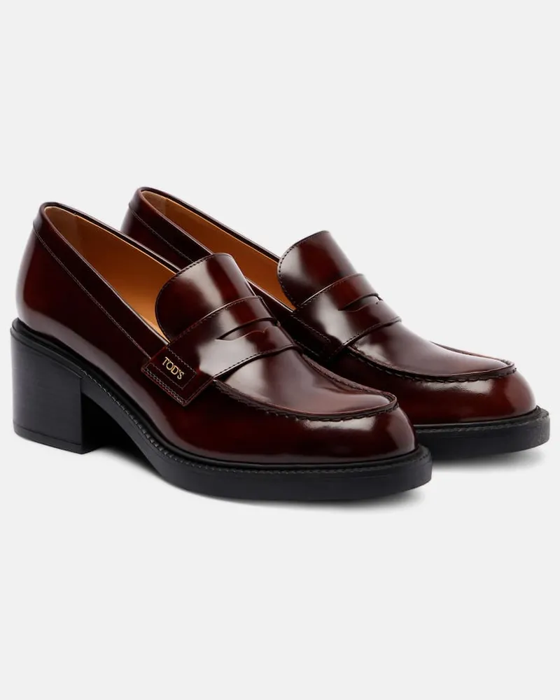 TOD'S Loafer-Pumps 60 aus Leder Braun