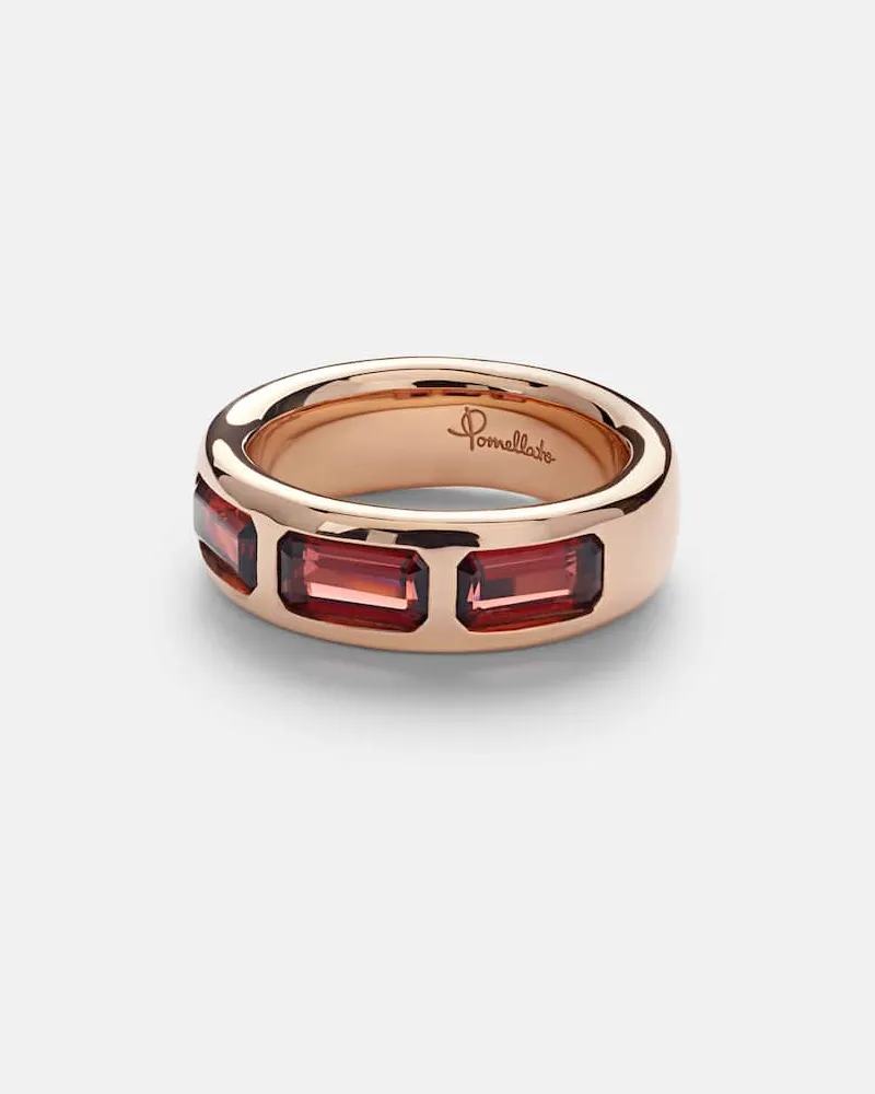 Pomellato Ring Iconica aus 18kt Roségold mit Pyrop-Granat Gold