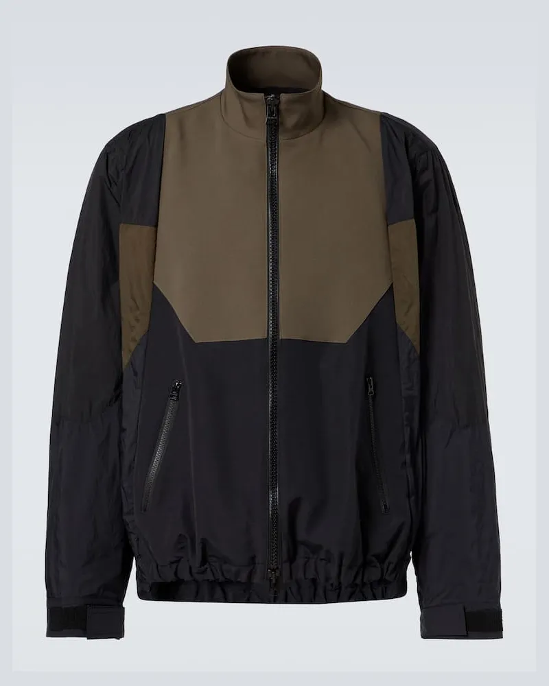 Sacai Jacke aus Matelassé-Twill Grün
