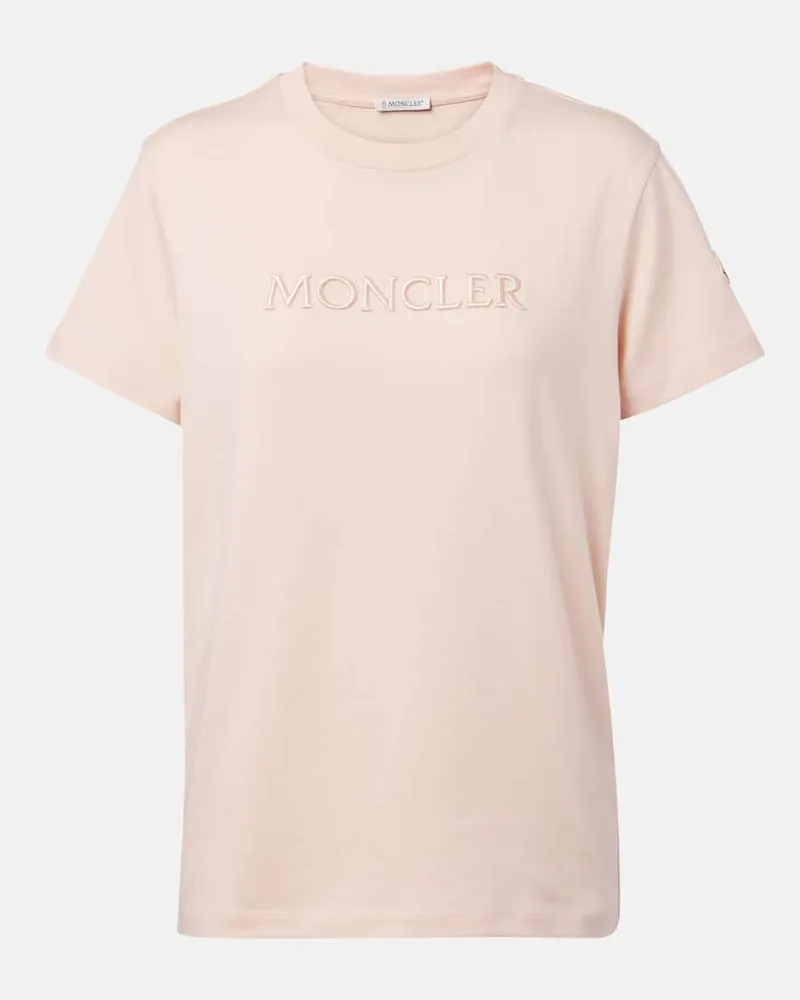 Moncler T-Shirt aus Baumwolle Rosa