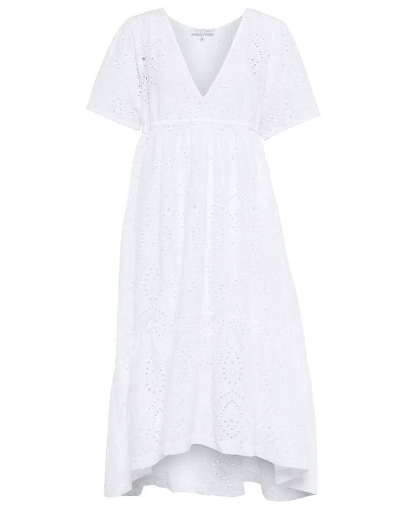Heidi Klein Midikleid aus Baumwolle Weiß