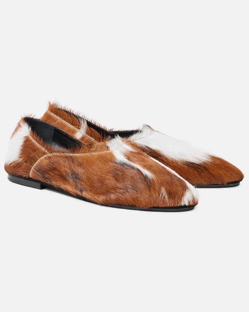 Jil Sander Slip-Ons aus Kalbshaar Multicolor