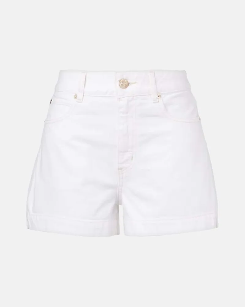 Frame Denim Jeansshorts The Charm Weiß