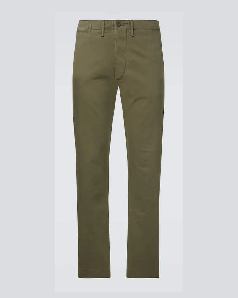 RRL Chinohose aus Baumwolle Grün