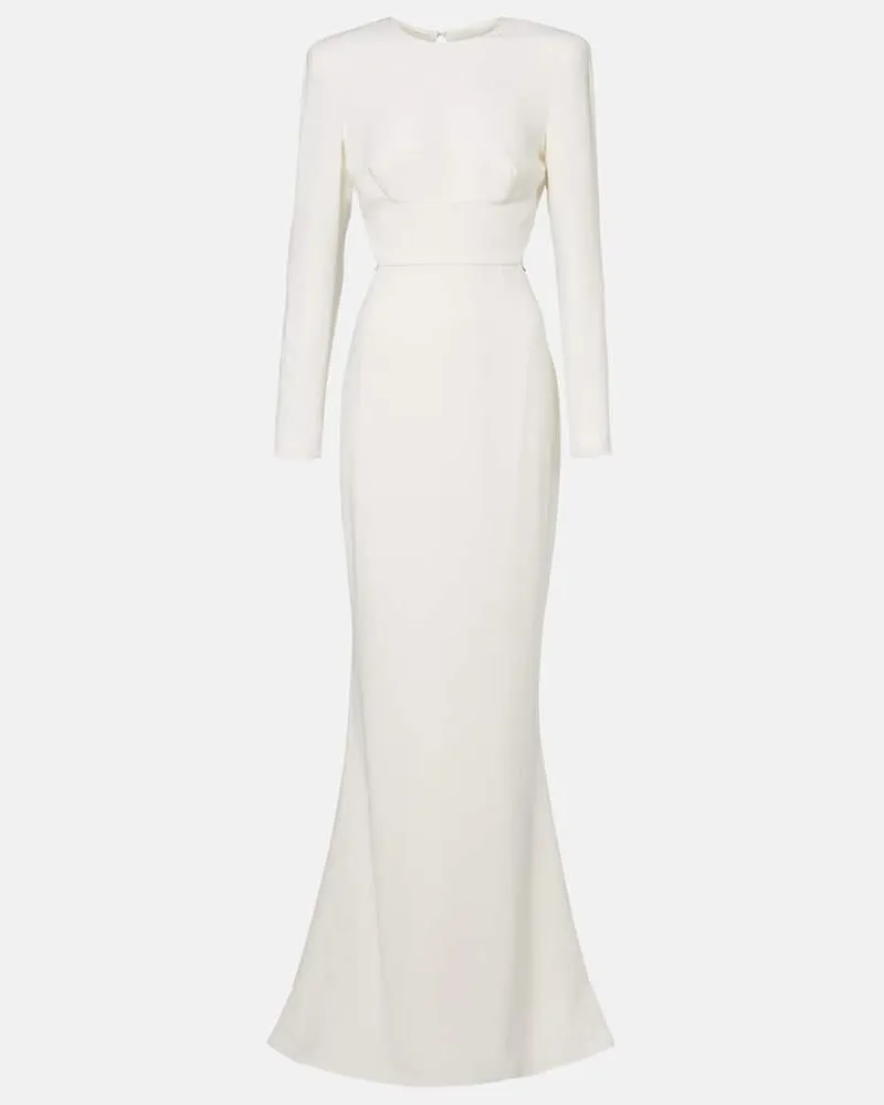 Stella McCartney Bridal Robe aus Crêpe Weiß