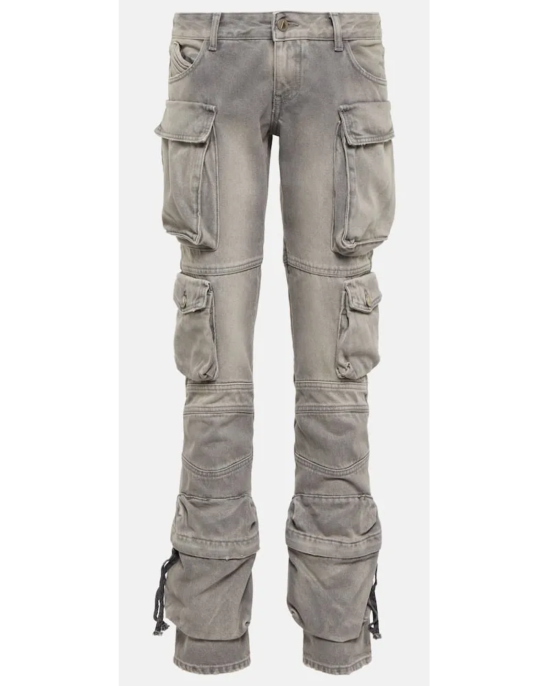 ATTICO Cargohose Essie aus Denim Grau
