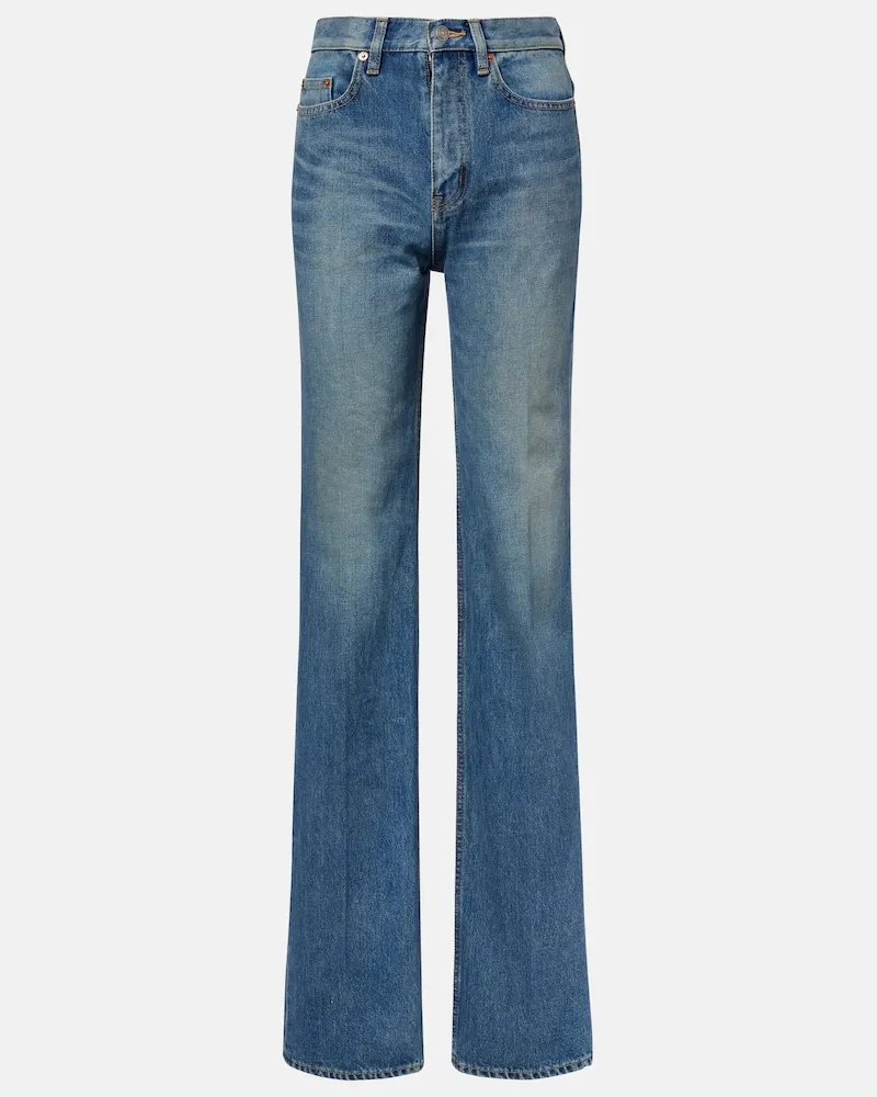 Saint Laurent Flared Jeans Yves Blau