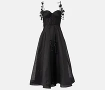 Midikleid Natura aus Leinen und Seide