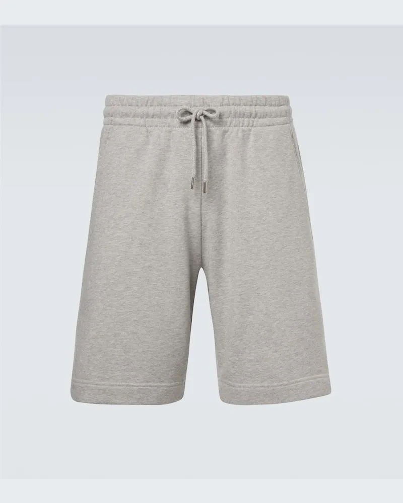 Dries van Noten Shorts aus Baumwoll-Jersey Grau