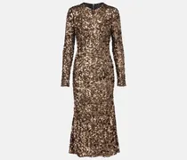 Midikleid mit Pailletten