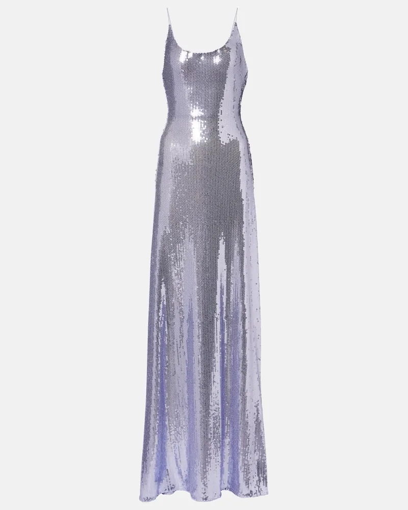 Alex Perry Robe mit Pailletten Lila
