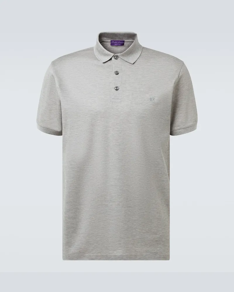 Ralph Lauren Polohemd Reg aus Baumwollpiqué Grau