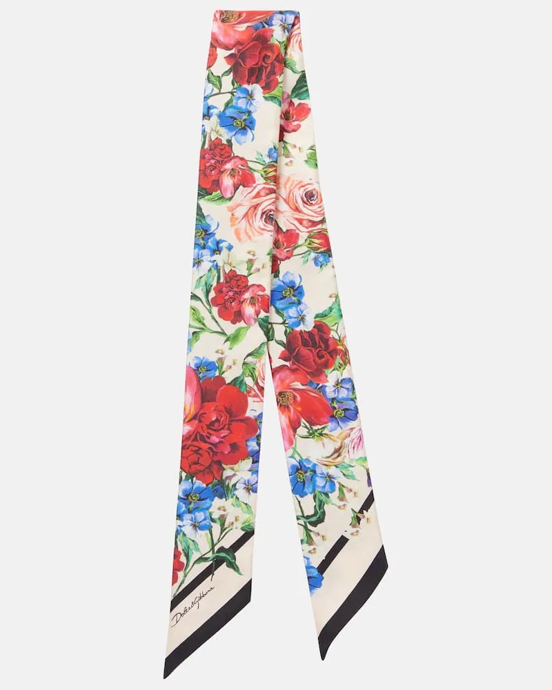 Dolce & Gabbana Tuch aus Seiden-Twill Multicolor