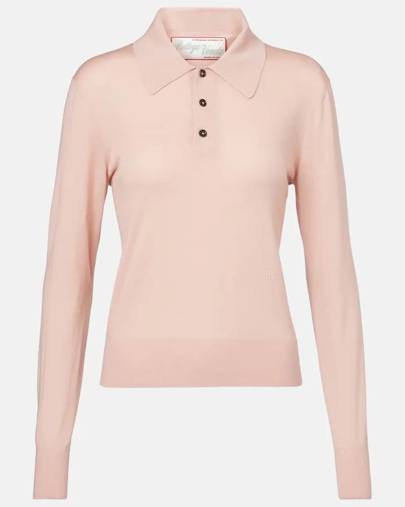 Bottega Veneta Polopullover aus Kaschmir Rosa