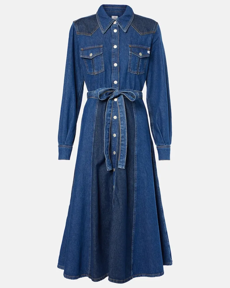 Adriano Goldschmied Hemdblusenkleid Marseille aus Denim Blau