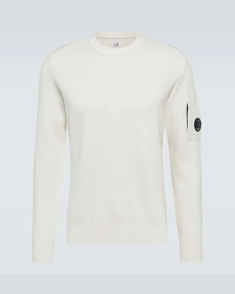 C.P. Company Pullover aus einem Wollgemisch Weiß