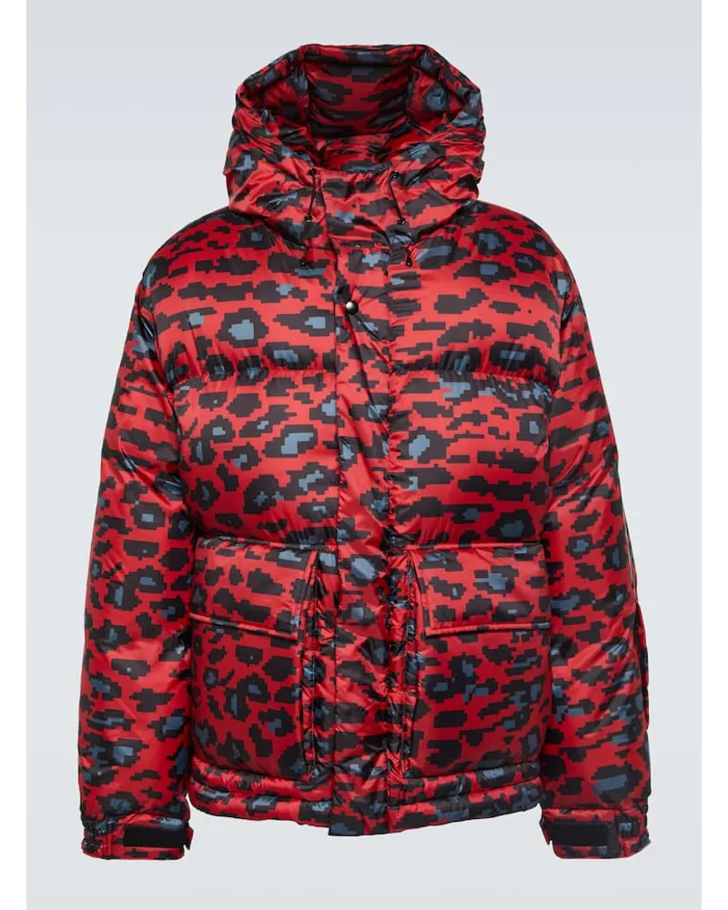 Undercover Bedruckte Daunenjacke Rot