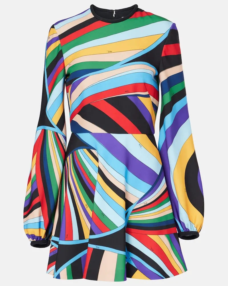 Emilio Pucci Minikleid Iride aus Cady Multicolor