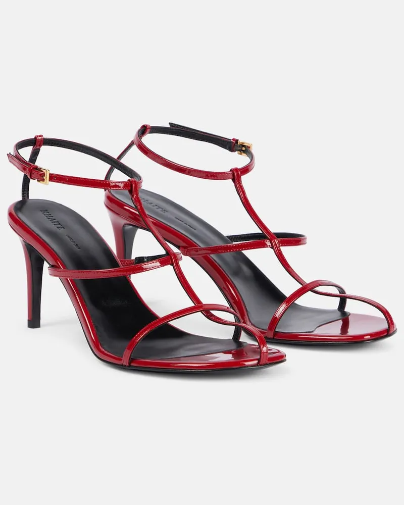 KHAITE Sandalen Cage 75 aus Lackleder Rot