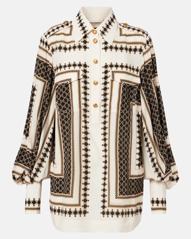 Zimmermann Bedruckte Bluse Beige