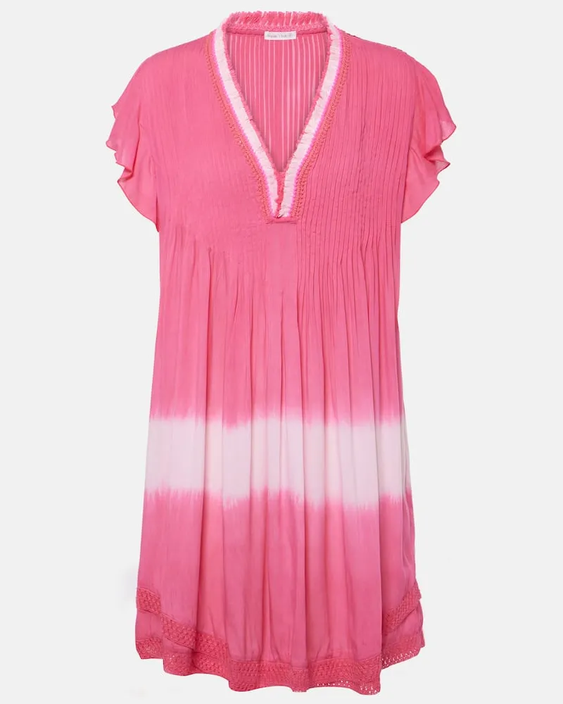 Poupette St Barth Minikleid Sasha Rosa