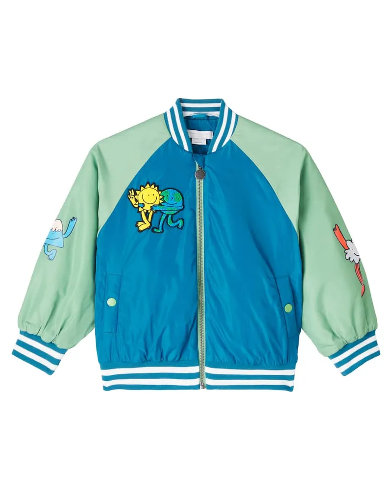Stella McCartney Kids Bedruckte Collegejacke Multicolor