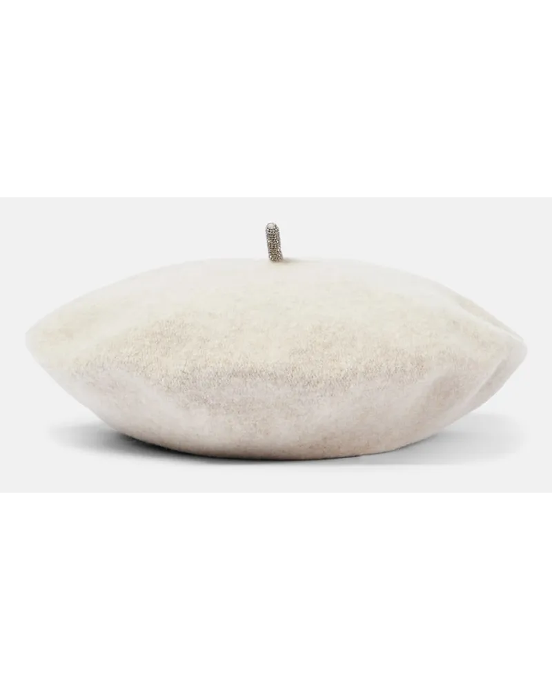 Brunello Cucinelli Barett aus Wolle Braun