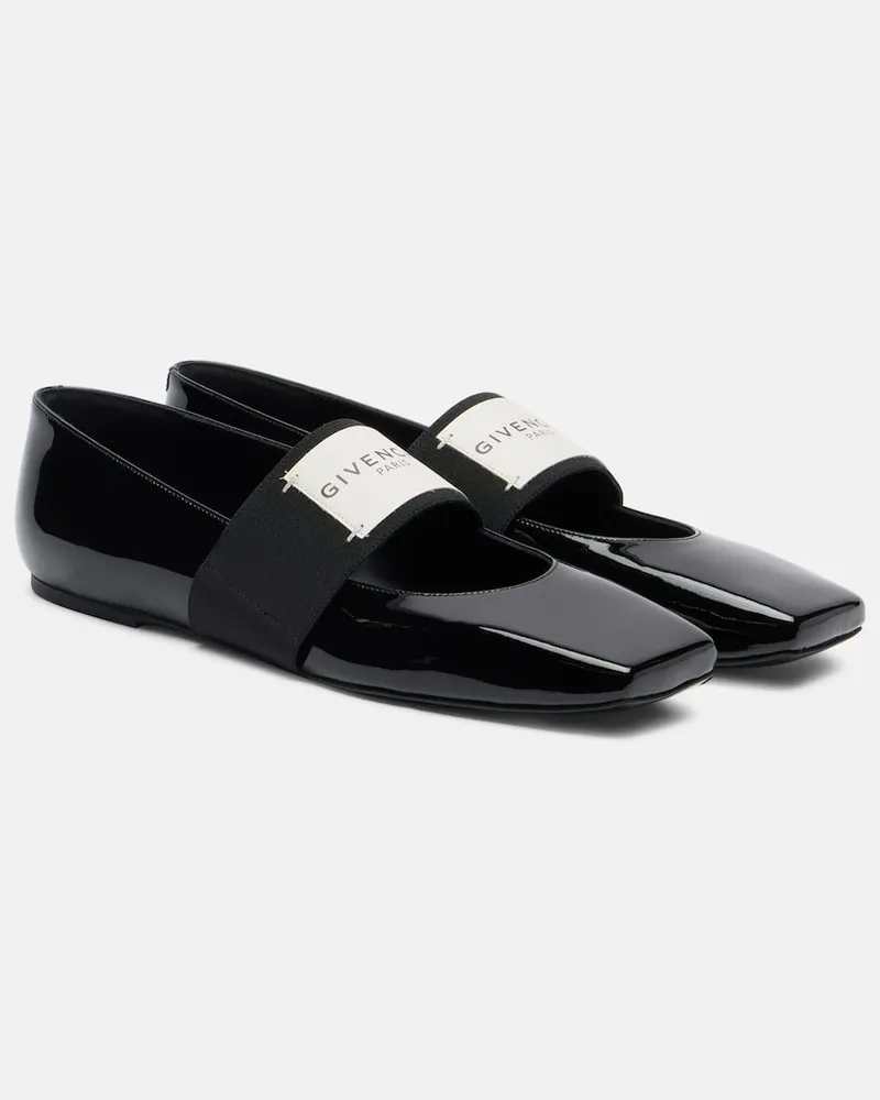 Givenchy Mary-Jane-Ballerinas aus Lackleder Schwarz