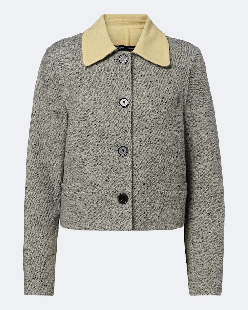 Proenza Schouler Jacke Gaella aus einem Wollgemisch Grau