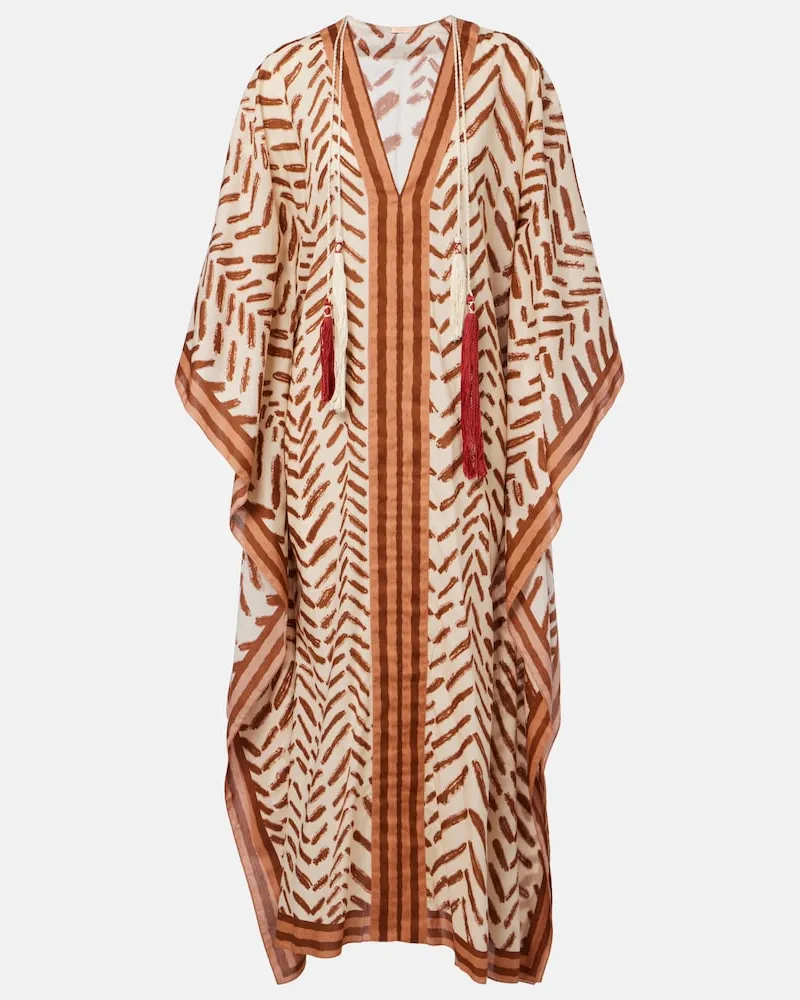 Johanna Ortiz Kaftan aus Baumwolle Weiß