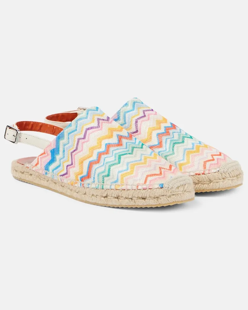 Missoni Espadrilles aus Häkelstrick Multicolor