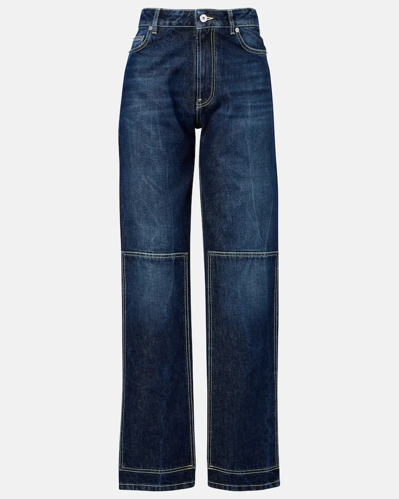 Jean Paul Gaultier High-Rise Wide-Leg Jeans Blau