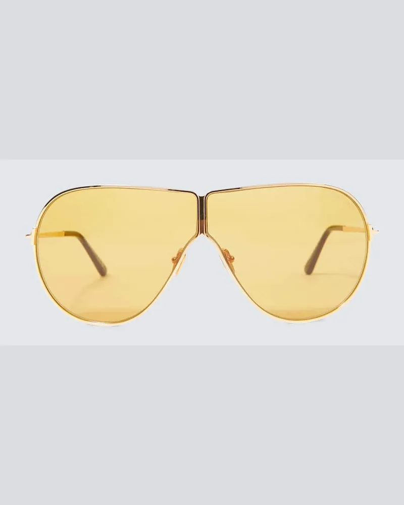 Tom Ford Aviator-Sonnenbrille Keating Gold