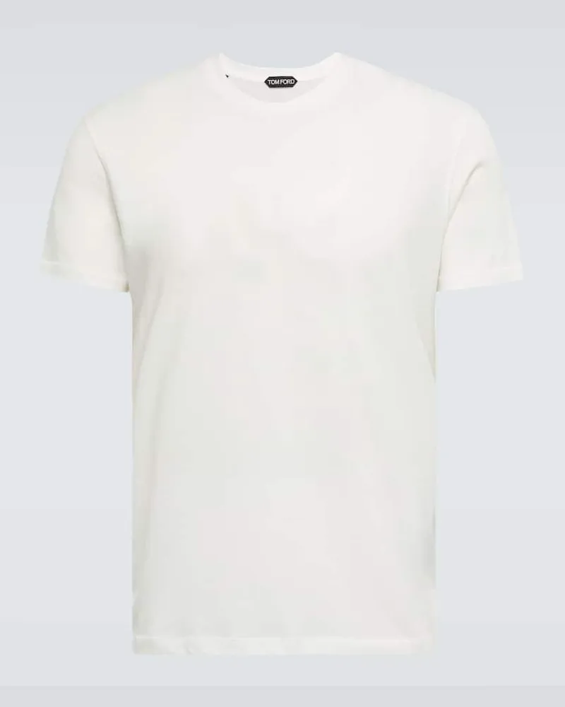 Tom Ford T-Shirt aus Jersey Weiß