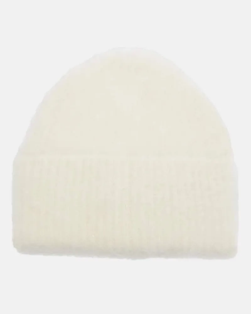 Totême Mütze aus Rippstrick Weiß