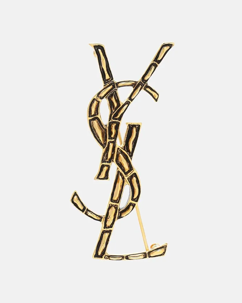 Saint Laurent Brosche Opyum YSL Gold
