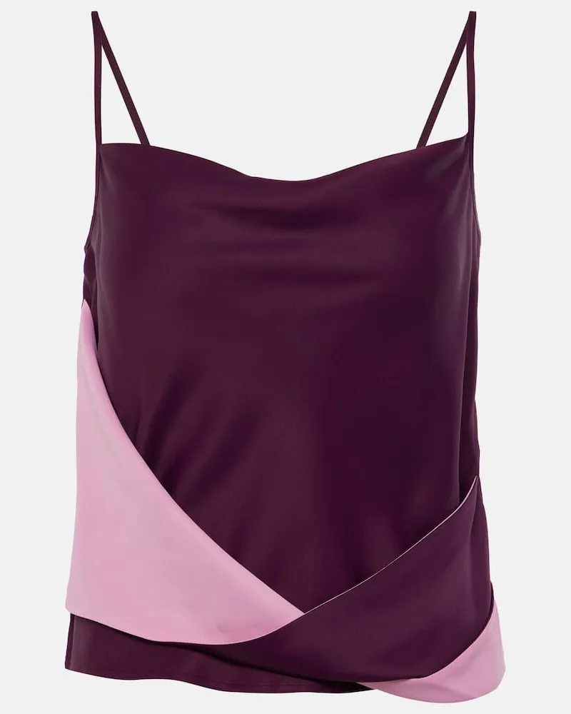 J.W.Anderson Top aus Satin Violett