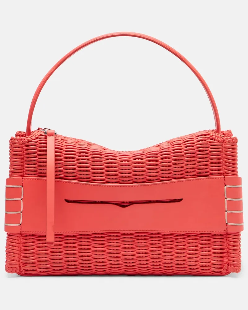 J.W.Anderson Schultertasche Loafer Medium aus Leder Rot