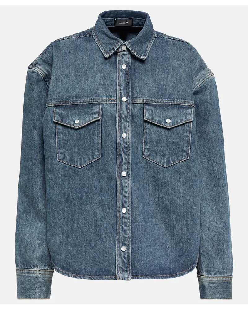 WARDROBE.NYC Oversize-Jeansjacke Blau