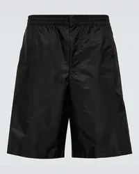 Prada Verzierte Shorts aus Re-Nylon Schwarz