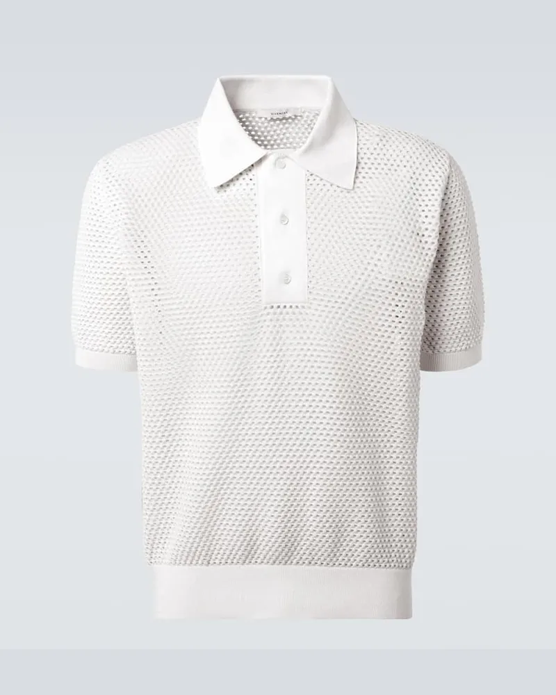Givenchy Polohemd aus einem Baumwollgemisch Weiß