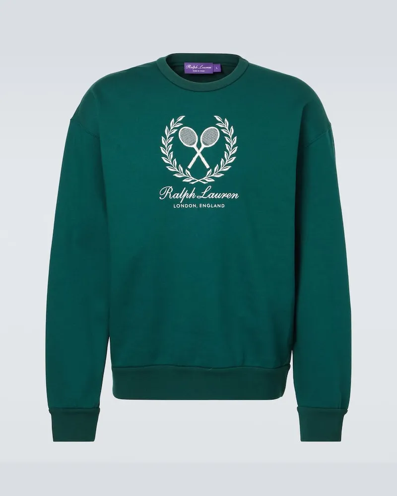 Ralph Lauren Sweatshirt aus Baumwolle und Kaschmir Grün