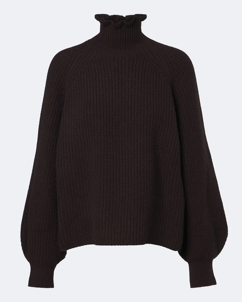Max Mara Pullover aus Wolle und Kaschmir Braun
