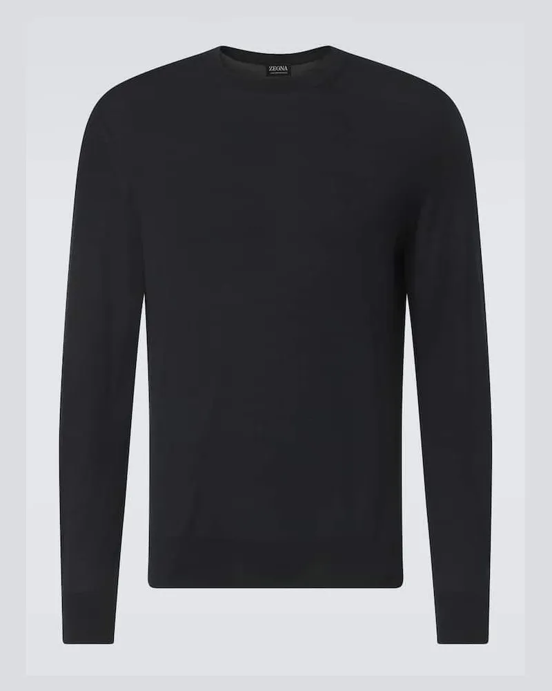 Ermenegildo Zegna Pullover aus Wolle Schwarz